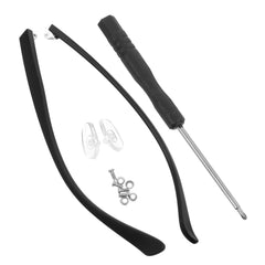 Universal replacement glasses temple arm in black TR90 with matte finish