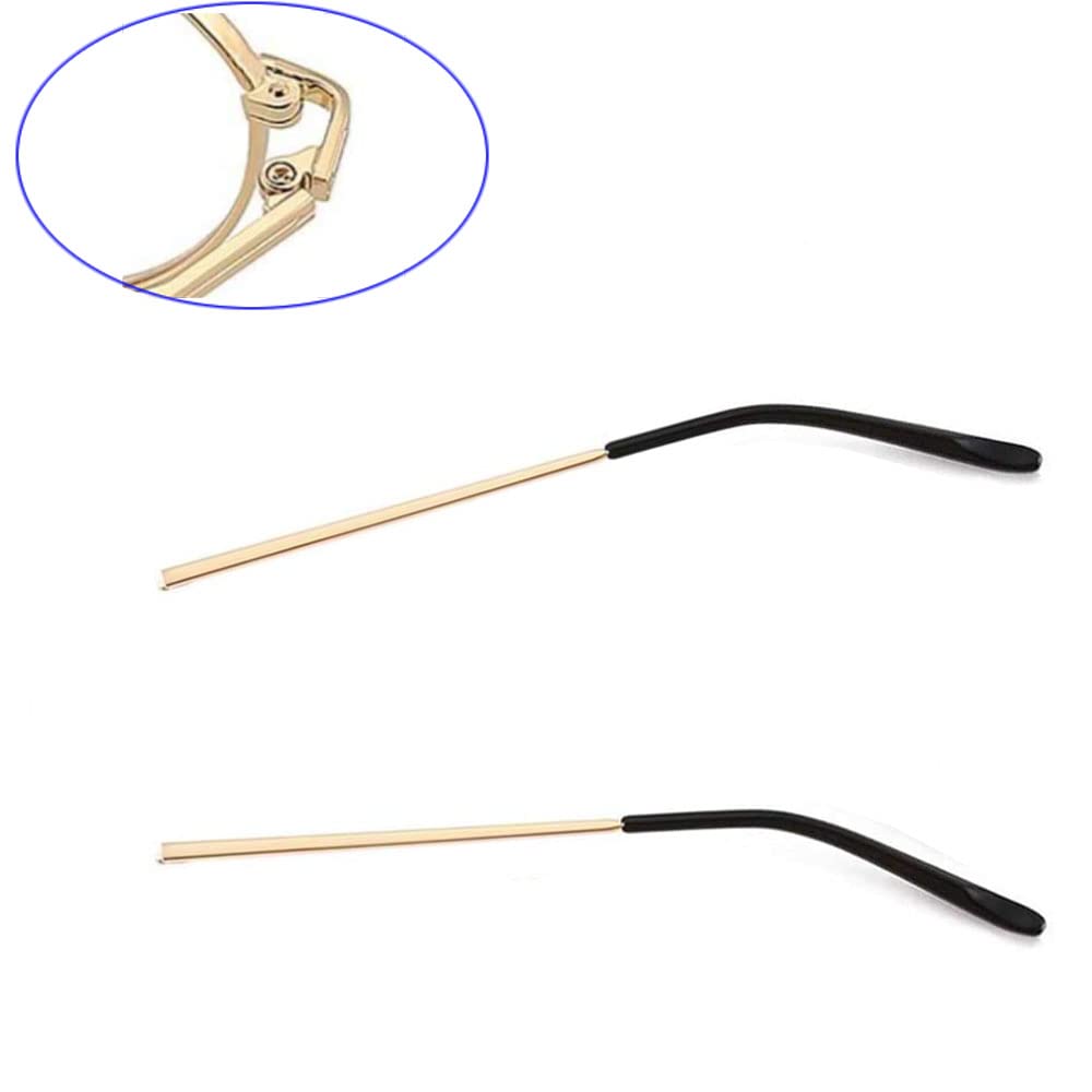 Size measurements of temple arms and hinges