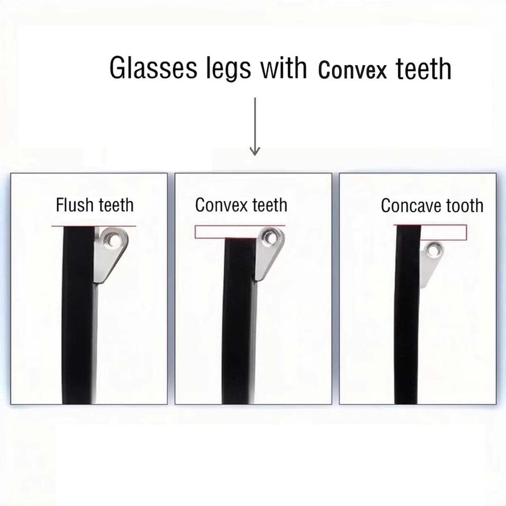 Glasses with removable temple arms attached