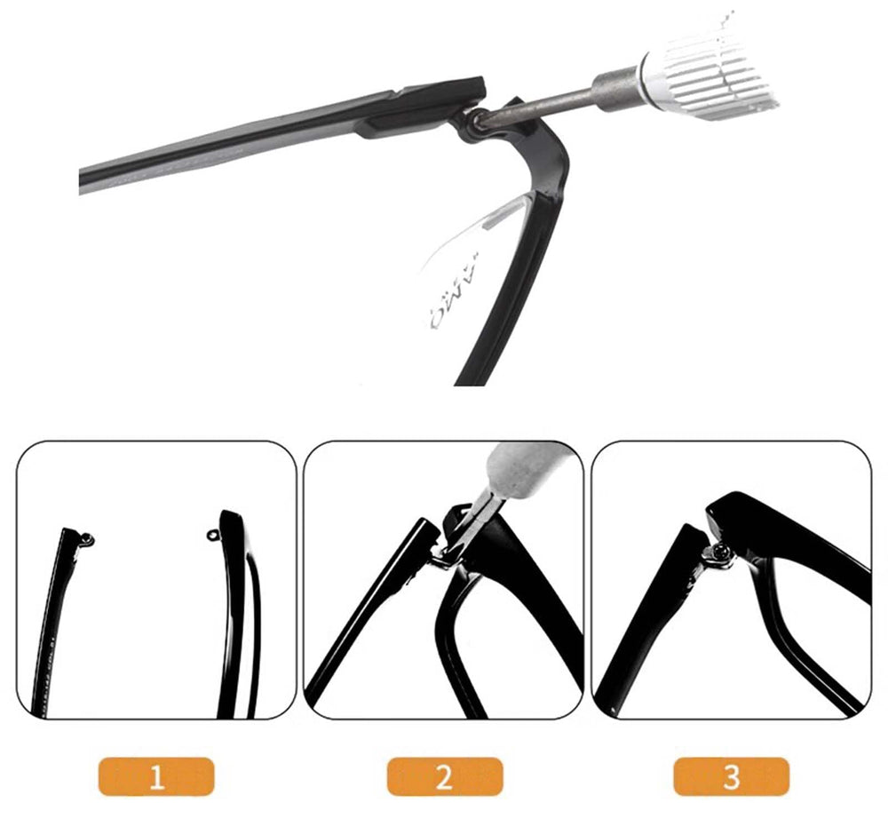 Screw accessory set for glasses temple arms replacement