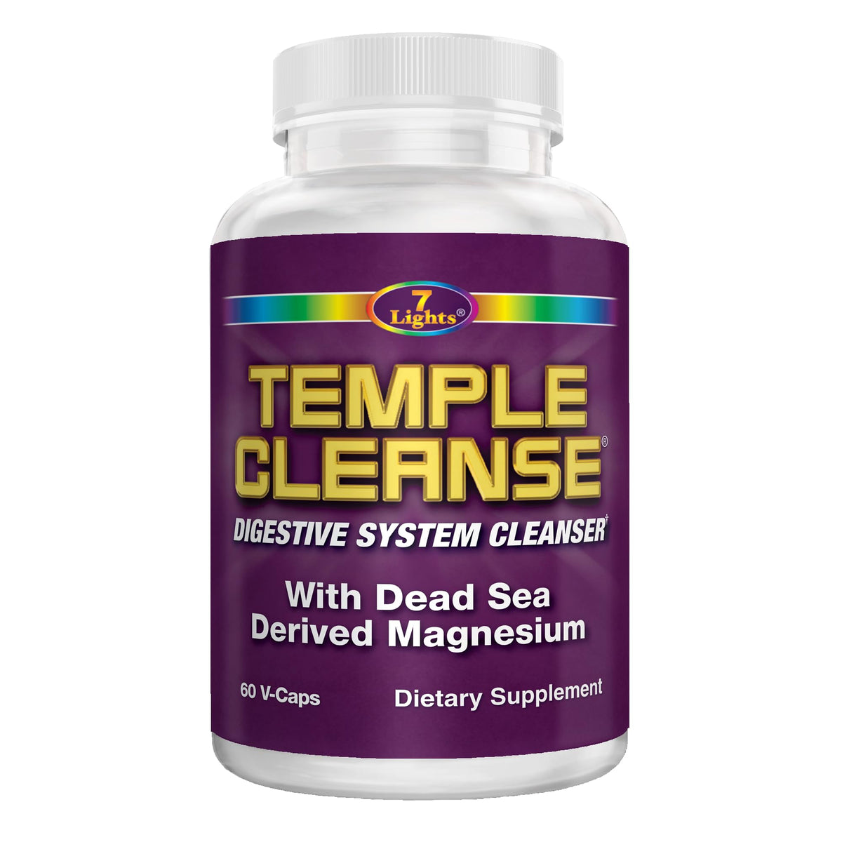 Temple Cleanse Oxygen Detox bottle label with oxygen imagery