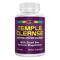 Temple Cleanse Oxygen Detox bottle label with oxygen imagery