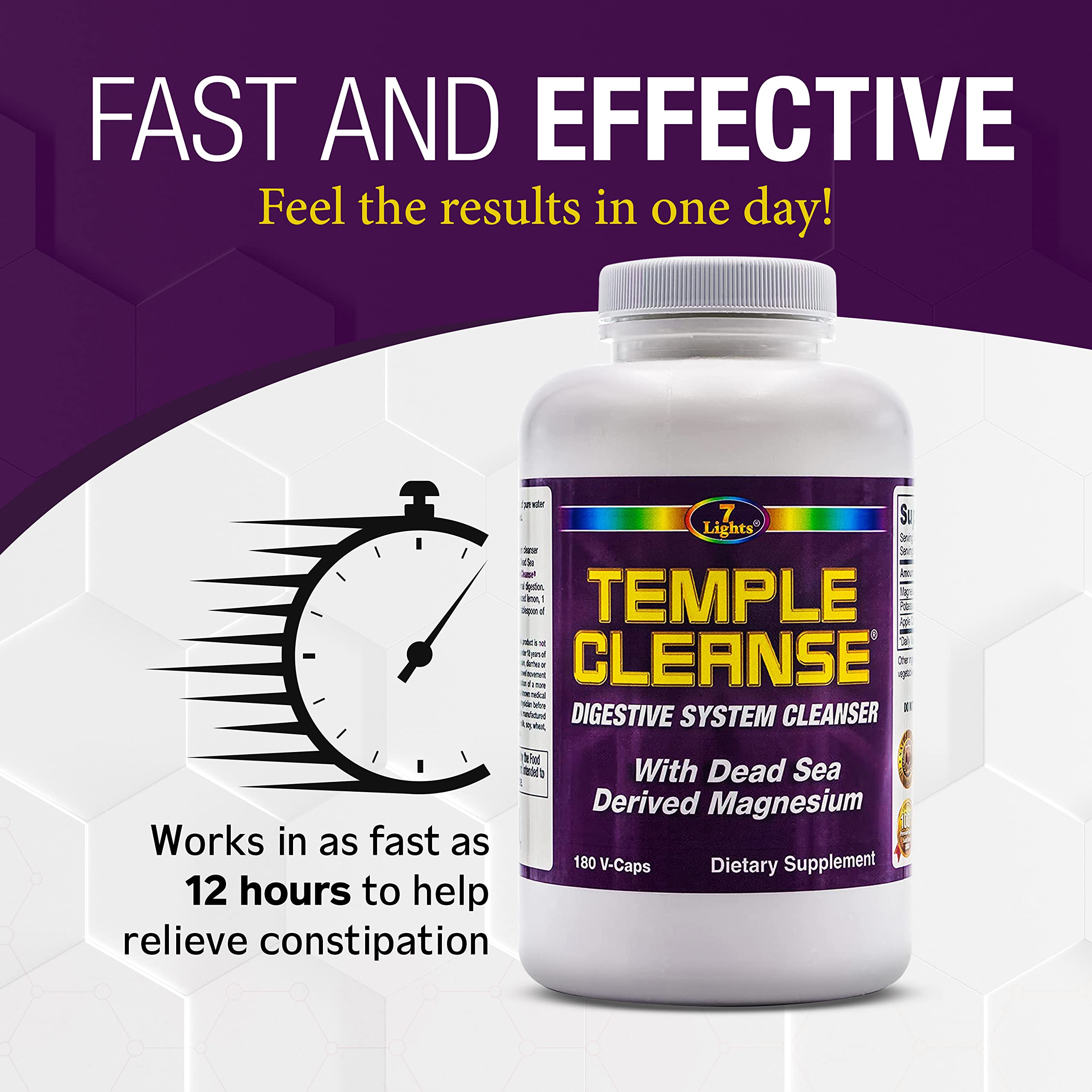 Temple Cleanse vegan gluten-free formula label