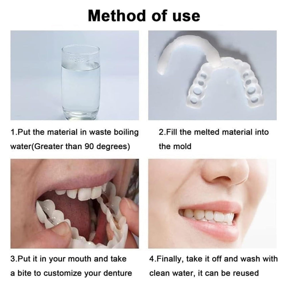 Instruction video for using the temporary smile aligners
