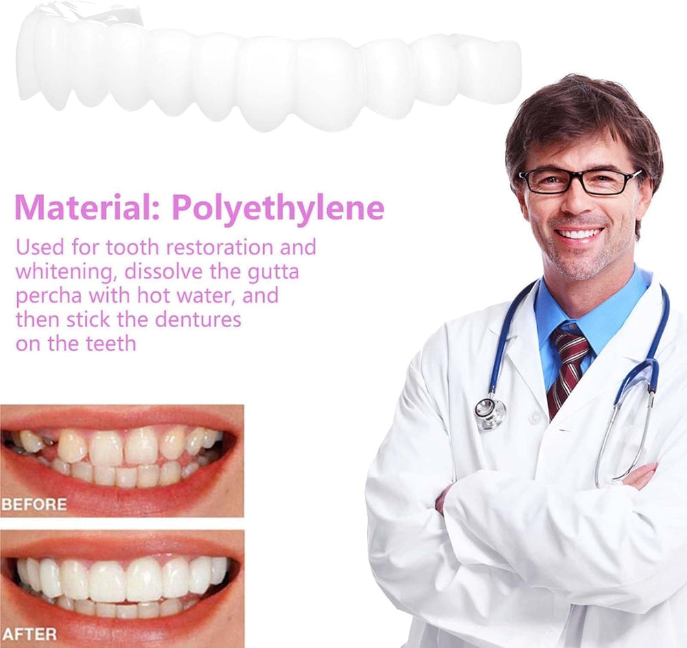 Illustration of universal adjustability fitting 95% of adult smiles