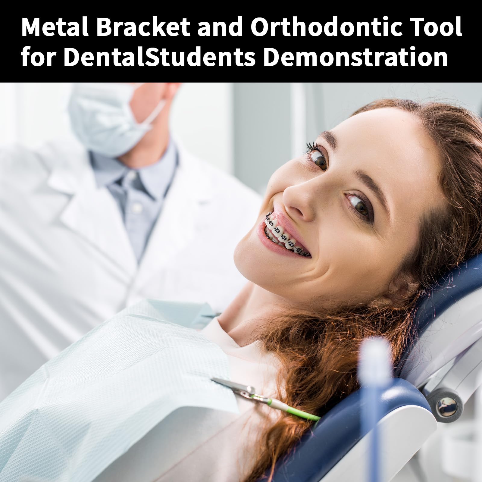 Packaging view showing one pair of braces for teeth