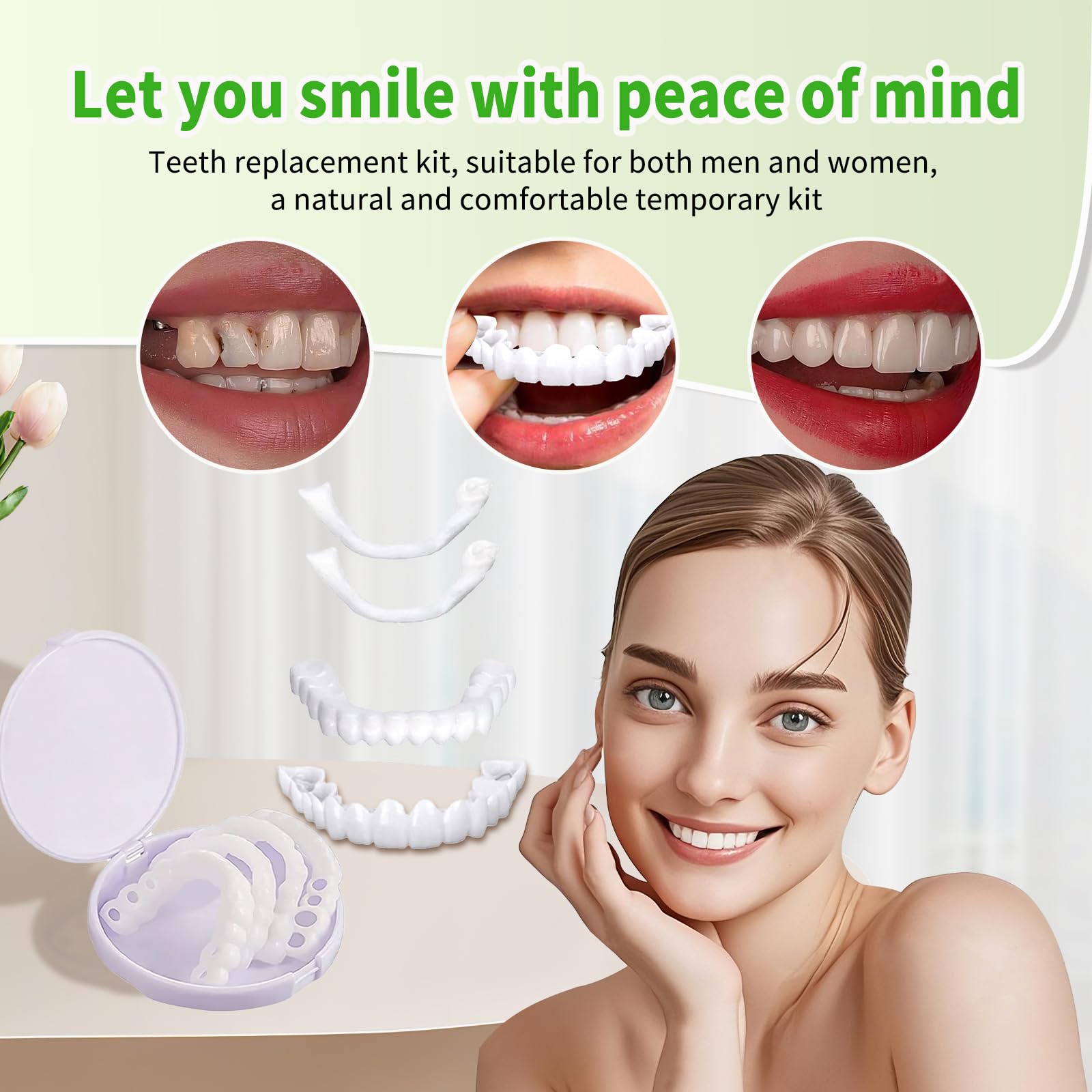 Adjustable fit for comfort - Temporary Veneers Kit