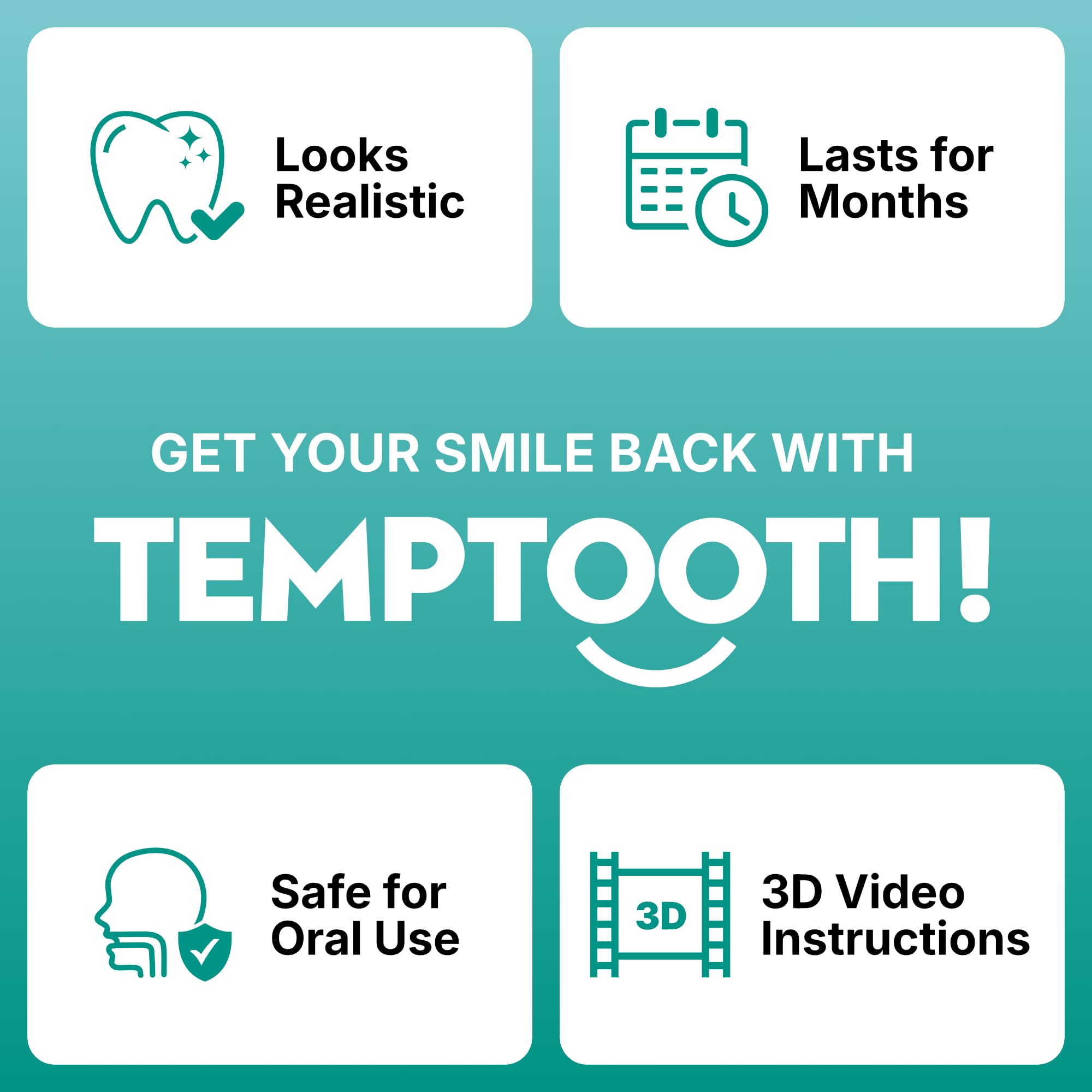 Coloring material included in Temptooth kit