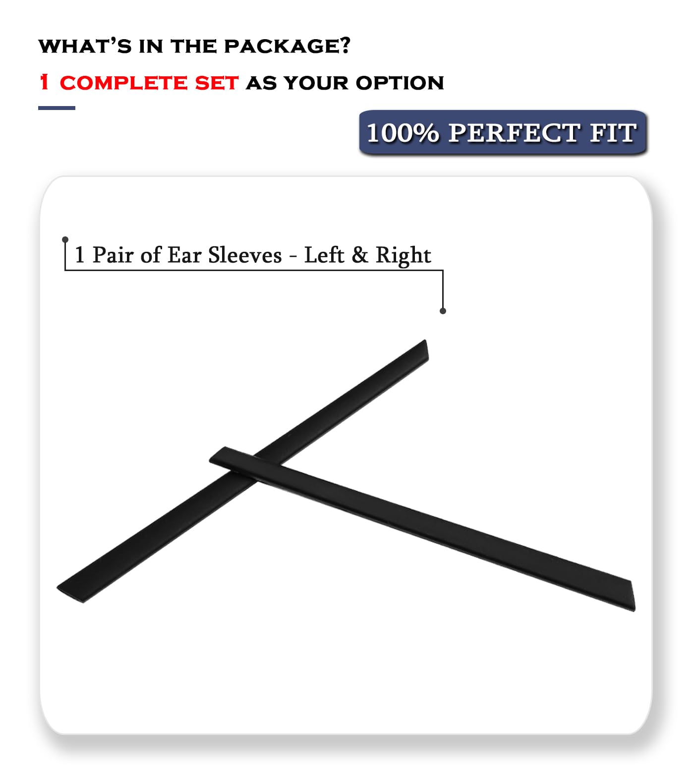 Replacement ear socks for Oakley Base Plane - silicone material - image 3