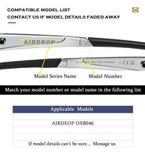 Installation steps for TenDye earsocks on Oakley AirDrop frames
