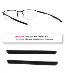 Close-up of soft silicone earsocks fitting Oakley Barrelhouse OX3173/OX3174