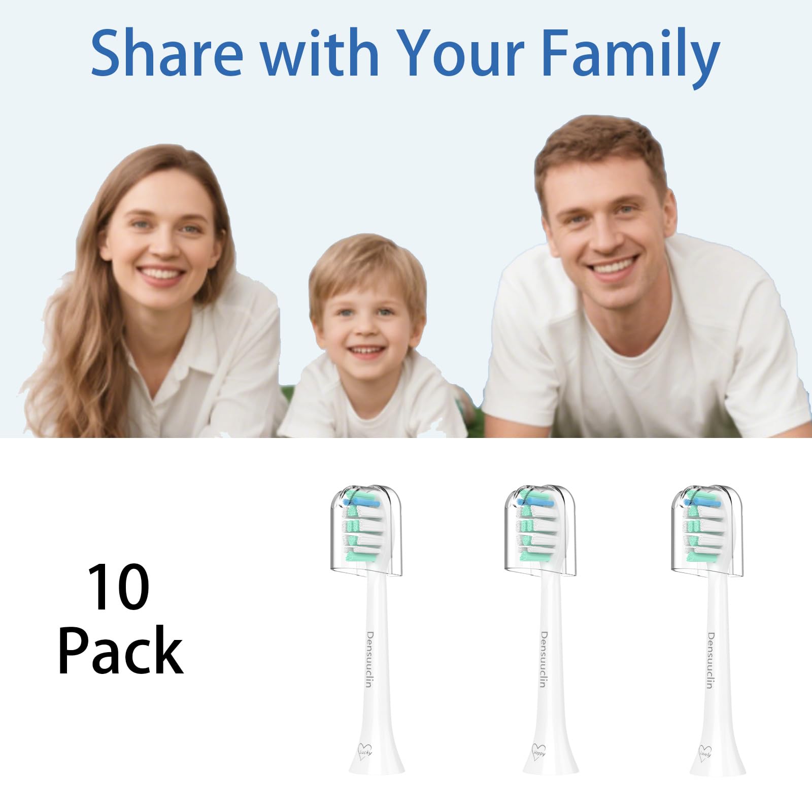 Philips Sonicare replacement heads in 10-pack packaging
