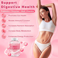 Illustration of a 10-strain probiotic blend for gut health