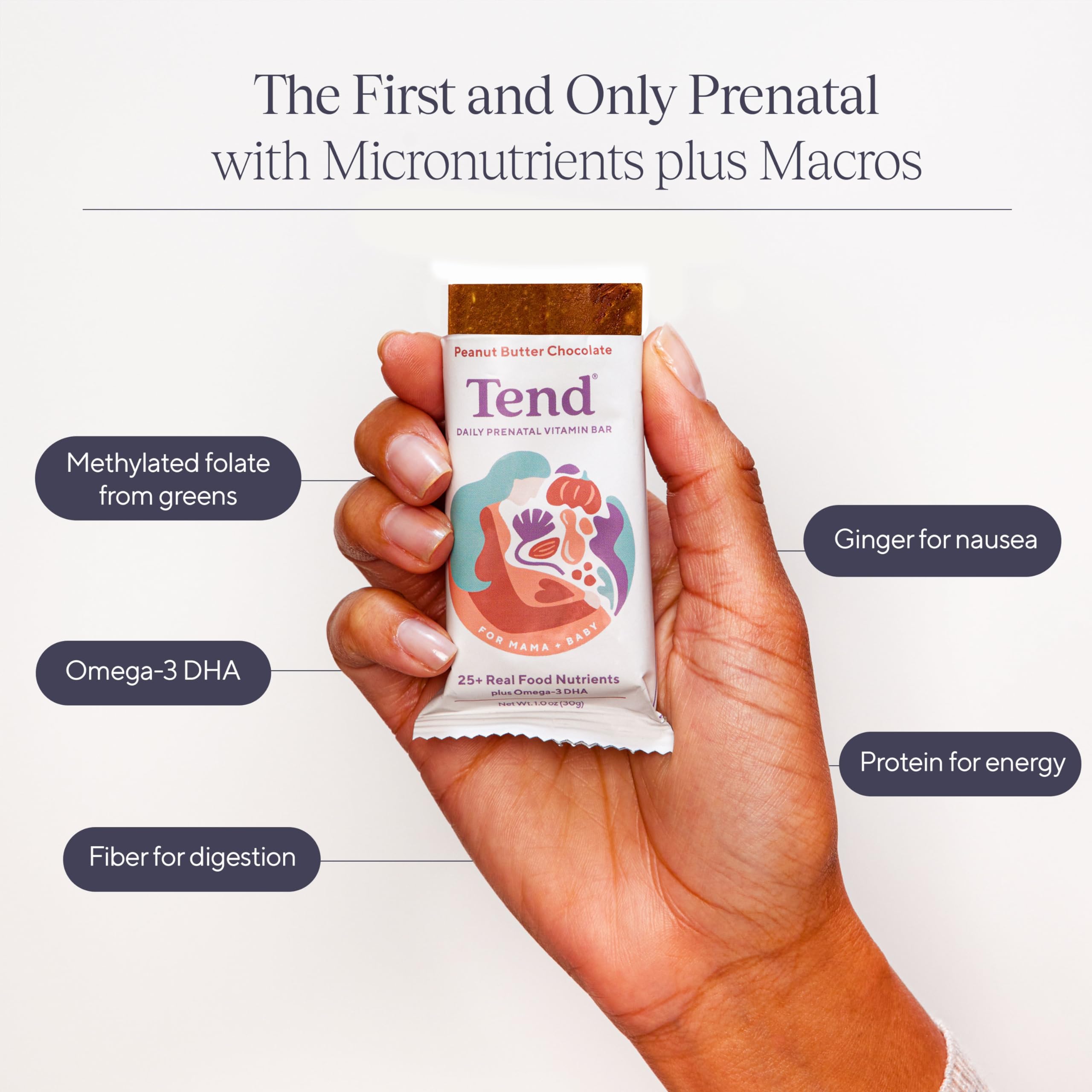 Third-party testing and certifications for Tend Prenatal Bars