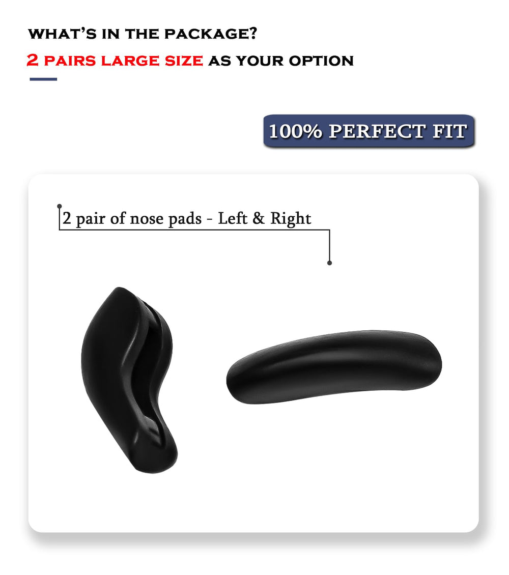 Low-bridge replacement nose pads for Oakley Juliet X Metal XX OO6011 sunglasses, easy installation