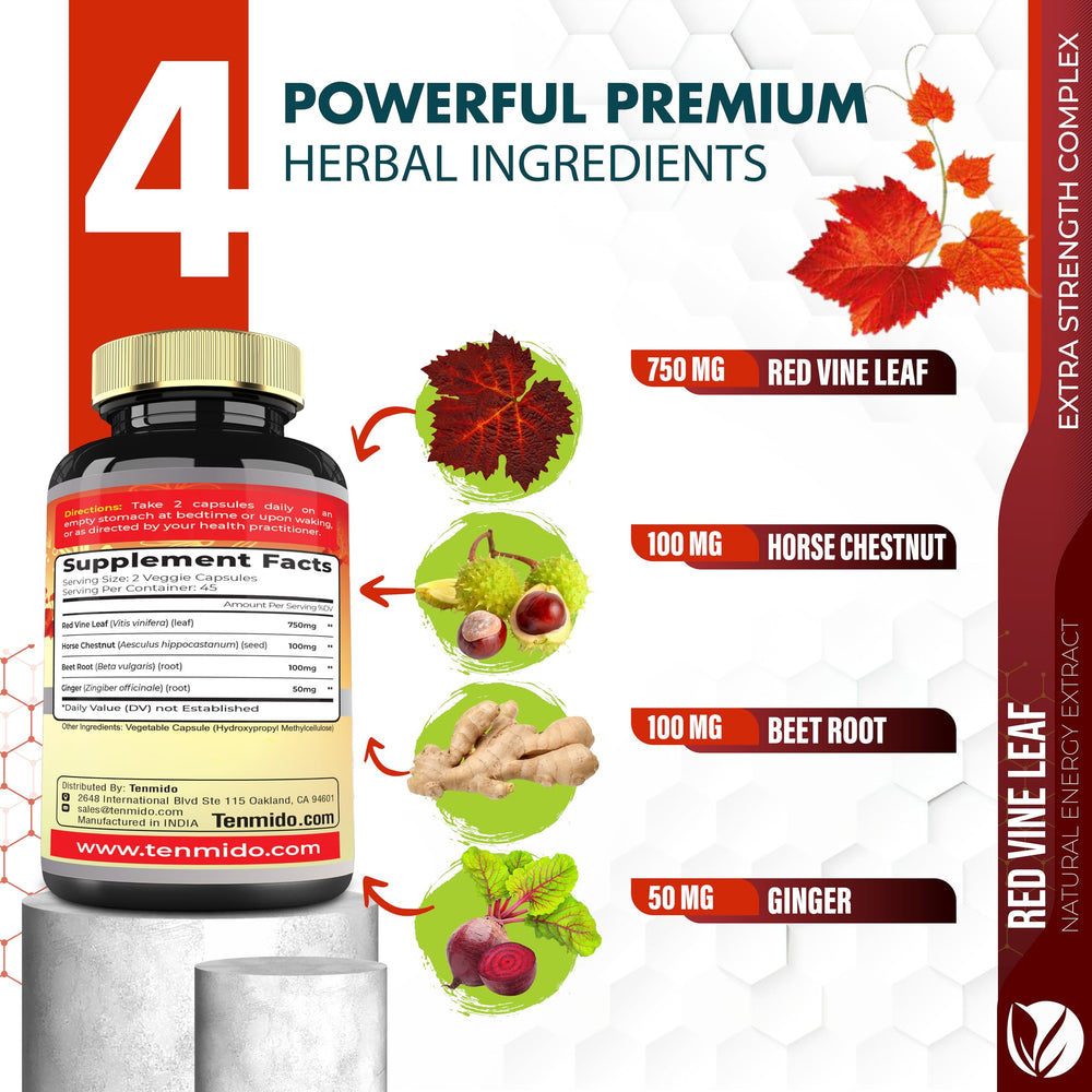 Capsules displayed against a natural herbal background