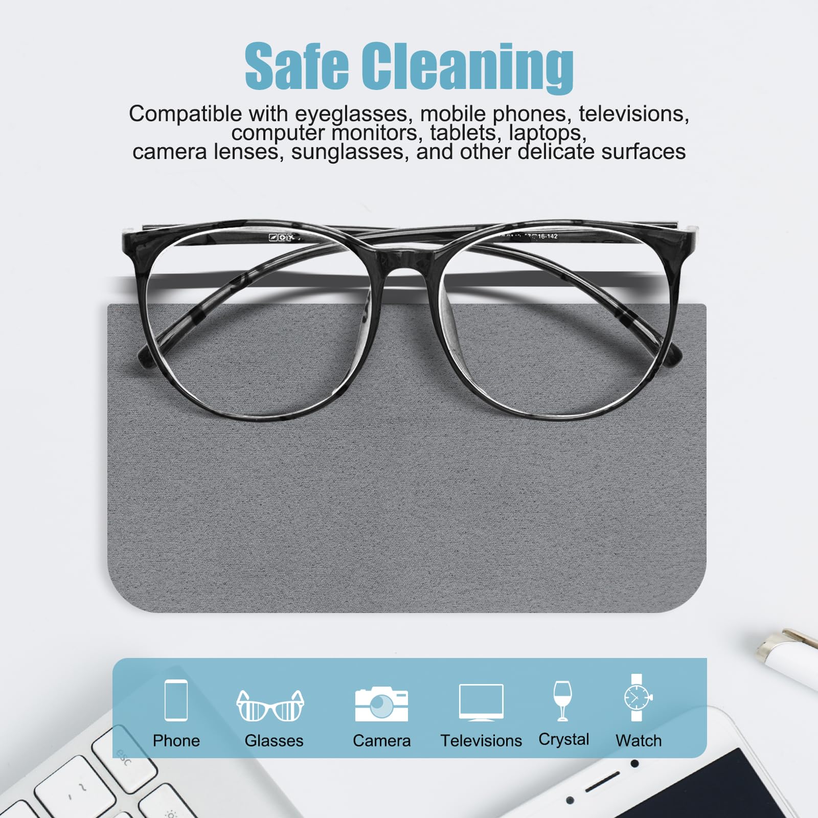 Cloth used to clean electronics and screens