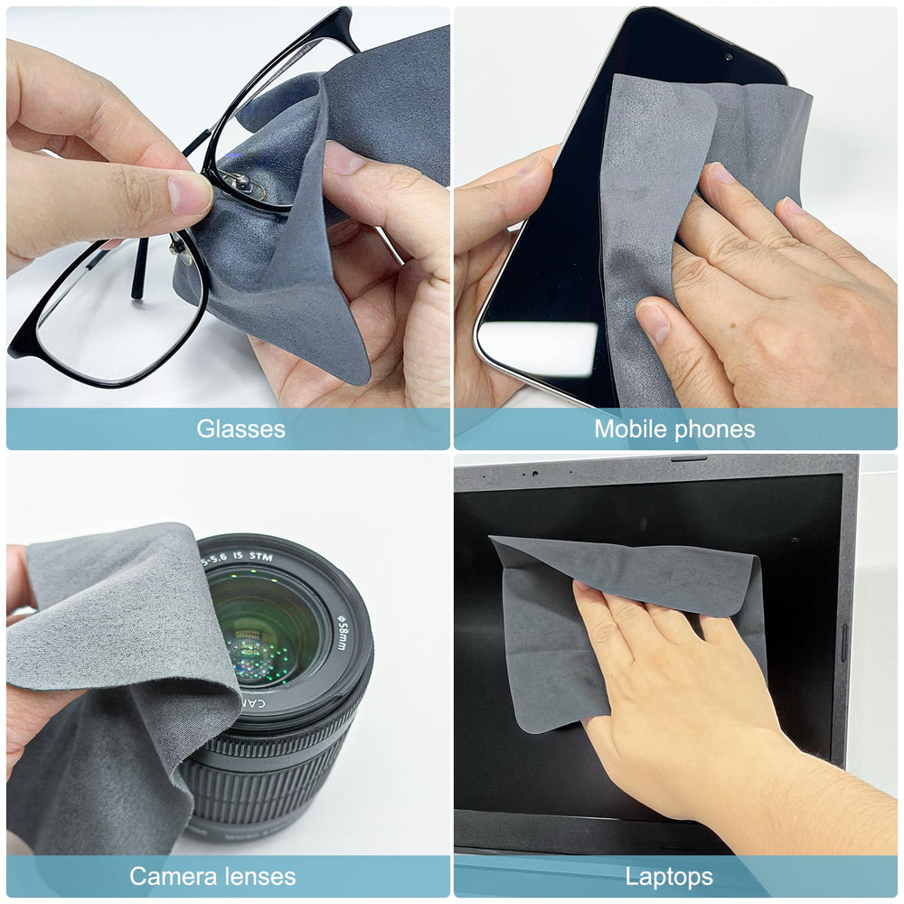 TENOC gray microfiber cloths packaging