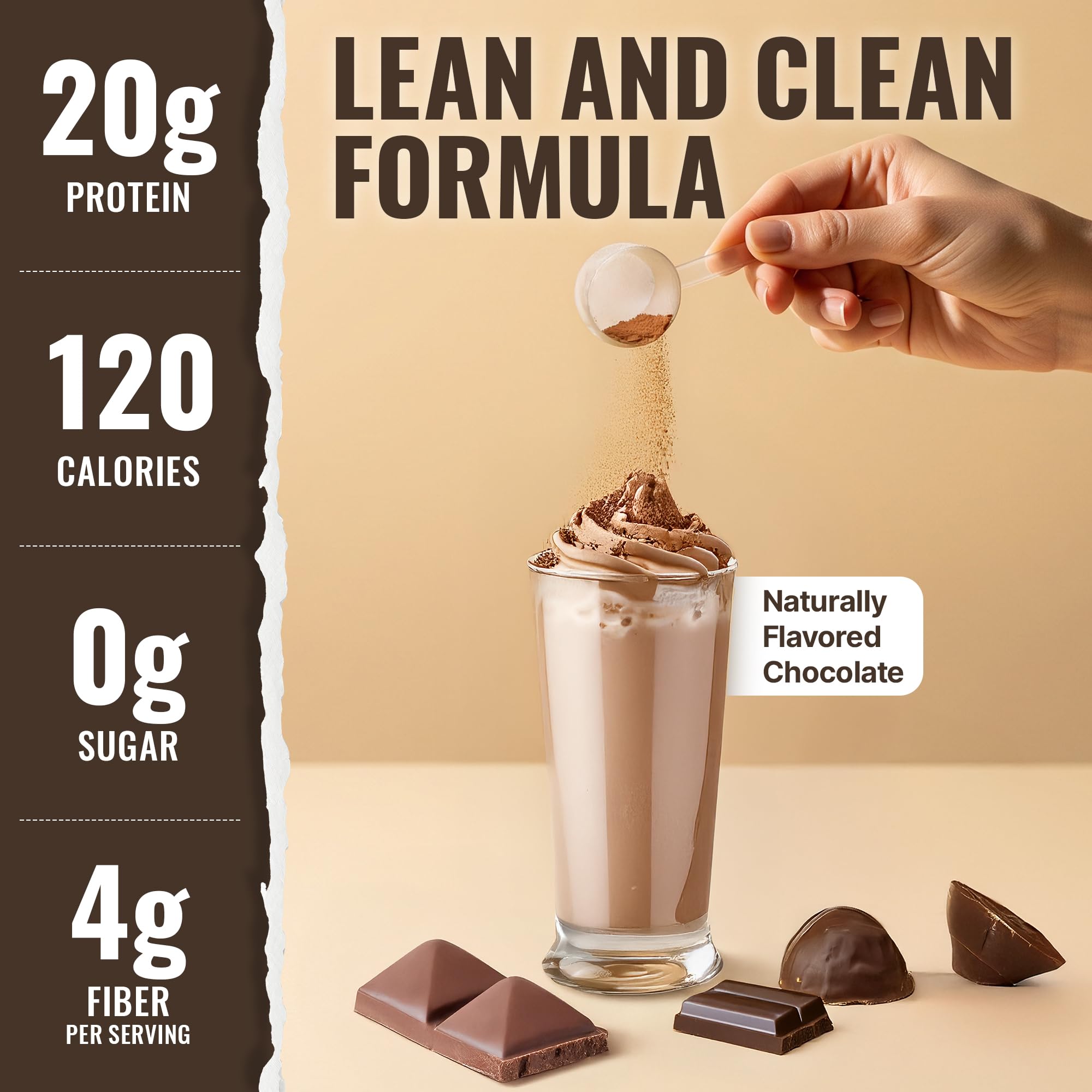 10X Health System vegan protein chocolate canister on pantry shelf