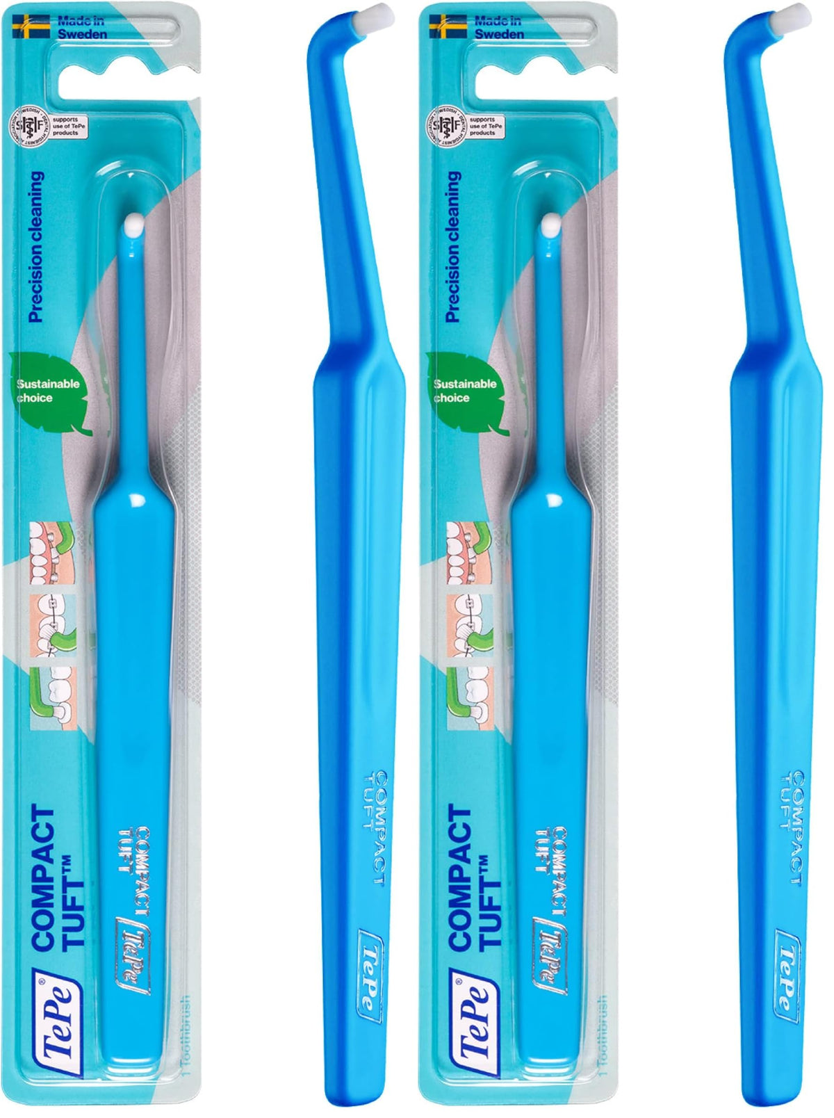 TePe Compact Tuft Toothbrush Pack of 2