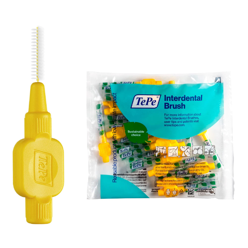 TePe Interdental Brush Original 0.7 mm, yellow, size 4 – pack of 20