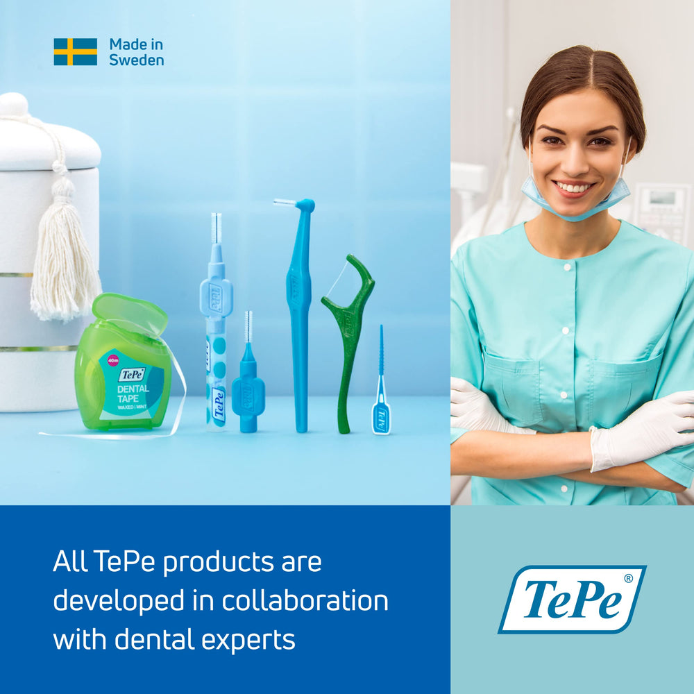 Pack of 25 TePe Interdental Brushes with purple color