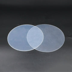 Close-up of 0.8mm hard round splint surface with protective film