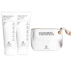 Terra & Co Brilliant Black toothpaste 2-pack