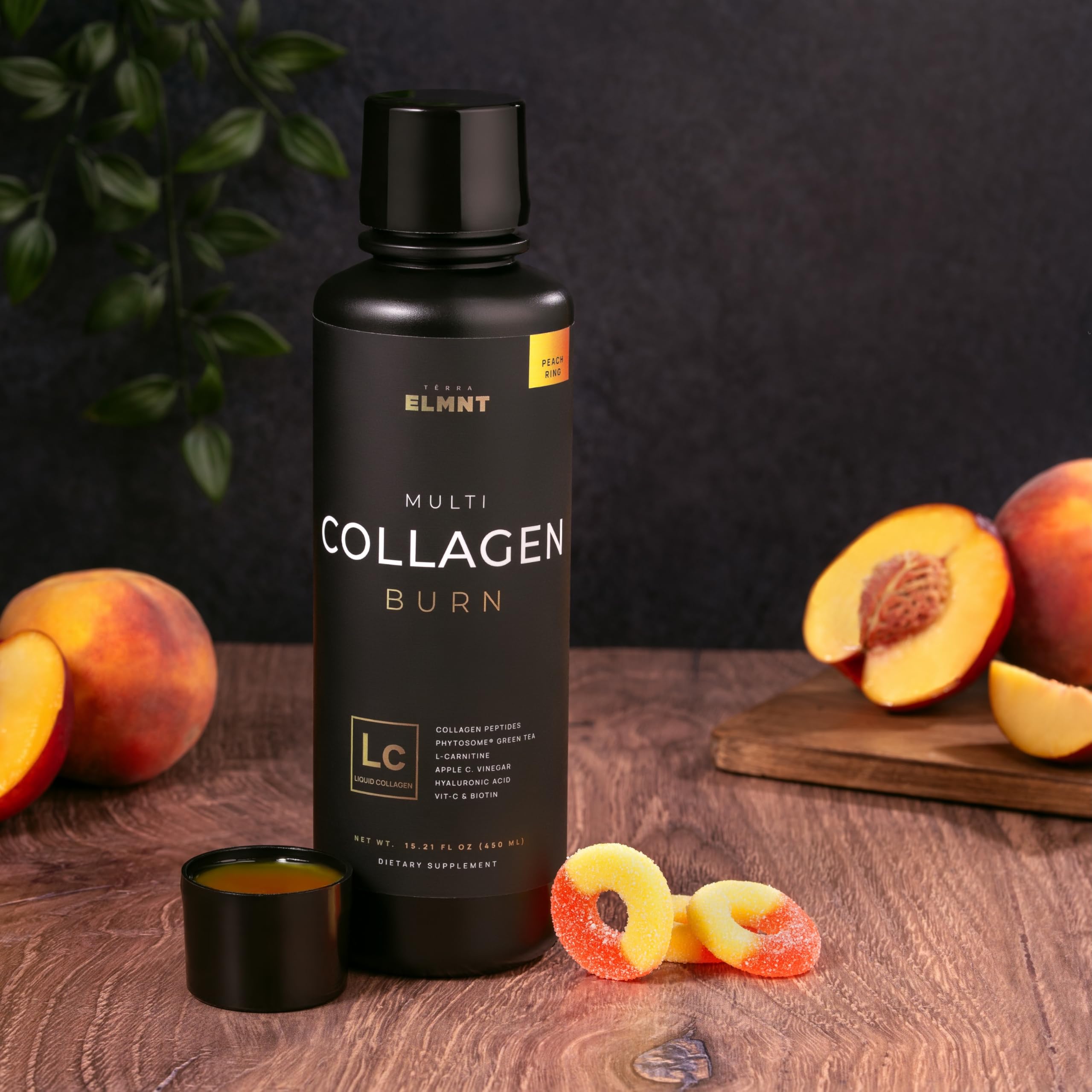 TERRA ELMNT ingredient spread with collagen sources and thermogenic complex benefit