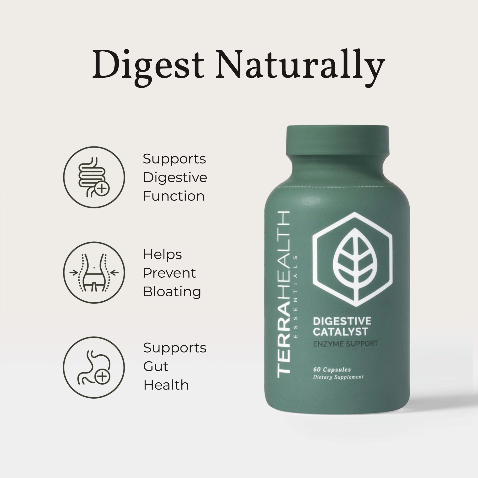 Terra Health Essentials branding with Digestive Catalyst