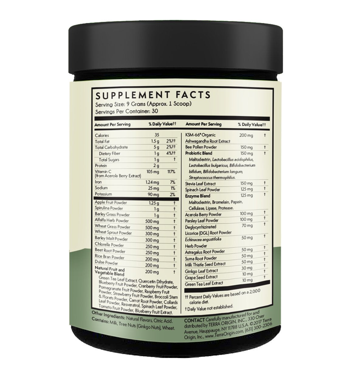 Probiotic greens with digestive enzymes infographic