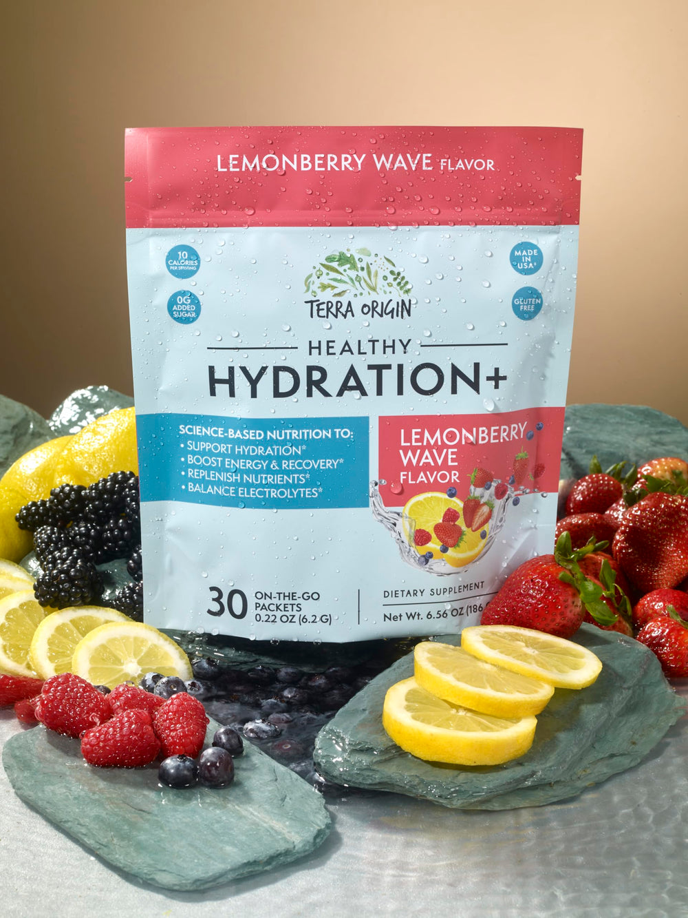 Travel-friendly electrolyte hydration powder for workouts