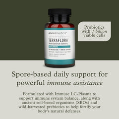 Close-up of Terraflora Deep Immune Synbiotic capsules