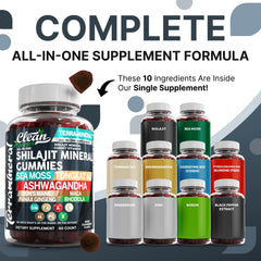 Terramineral Shilajit Gummies bottle with label