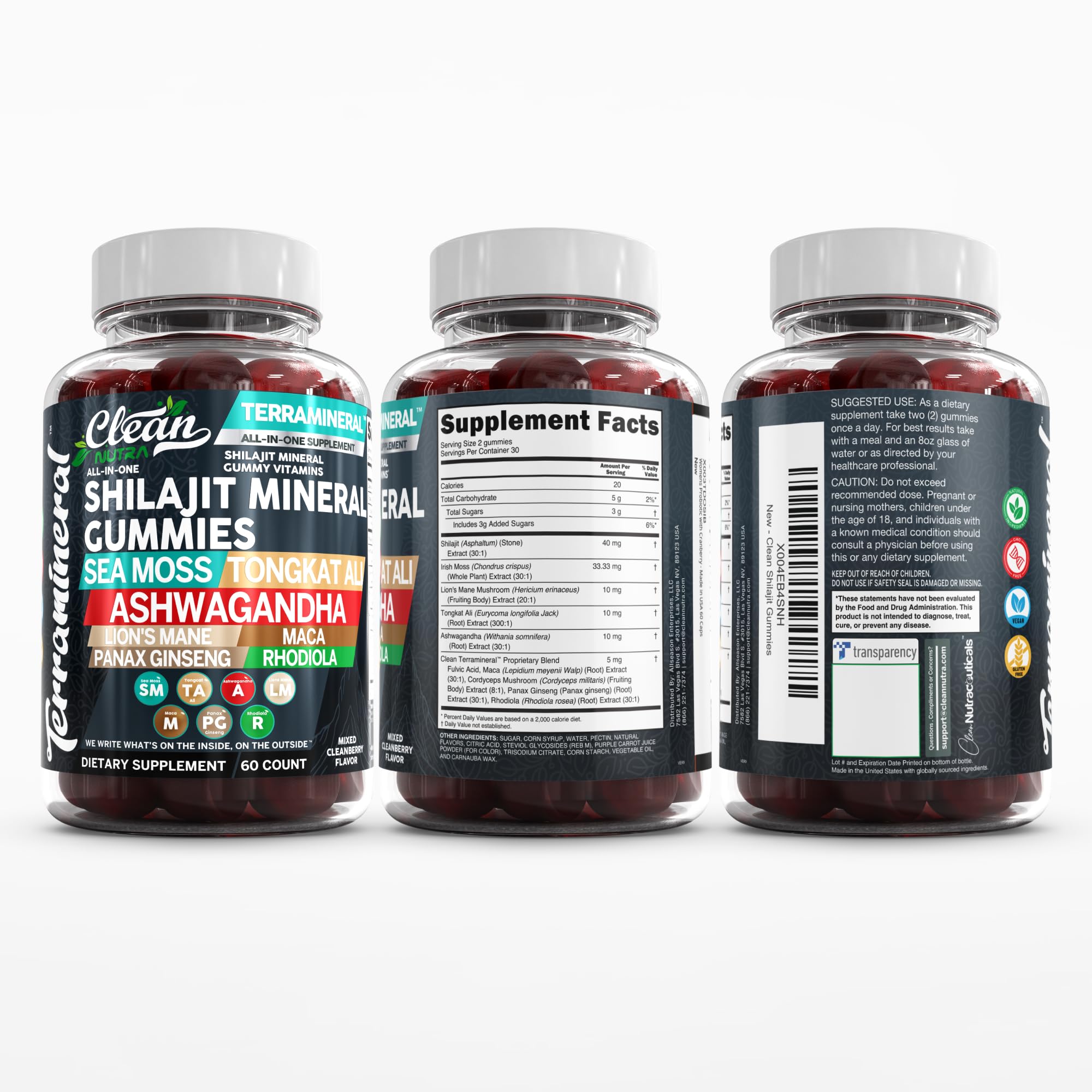 All-in-one Terramineral Shilajit Gummies product shot