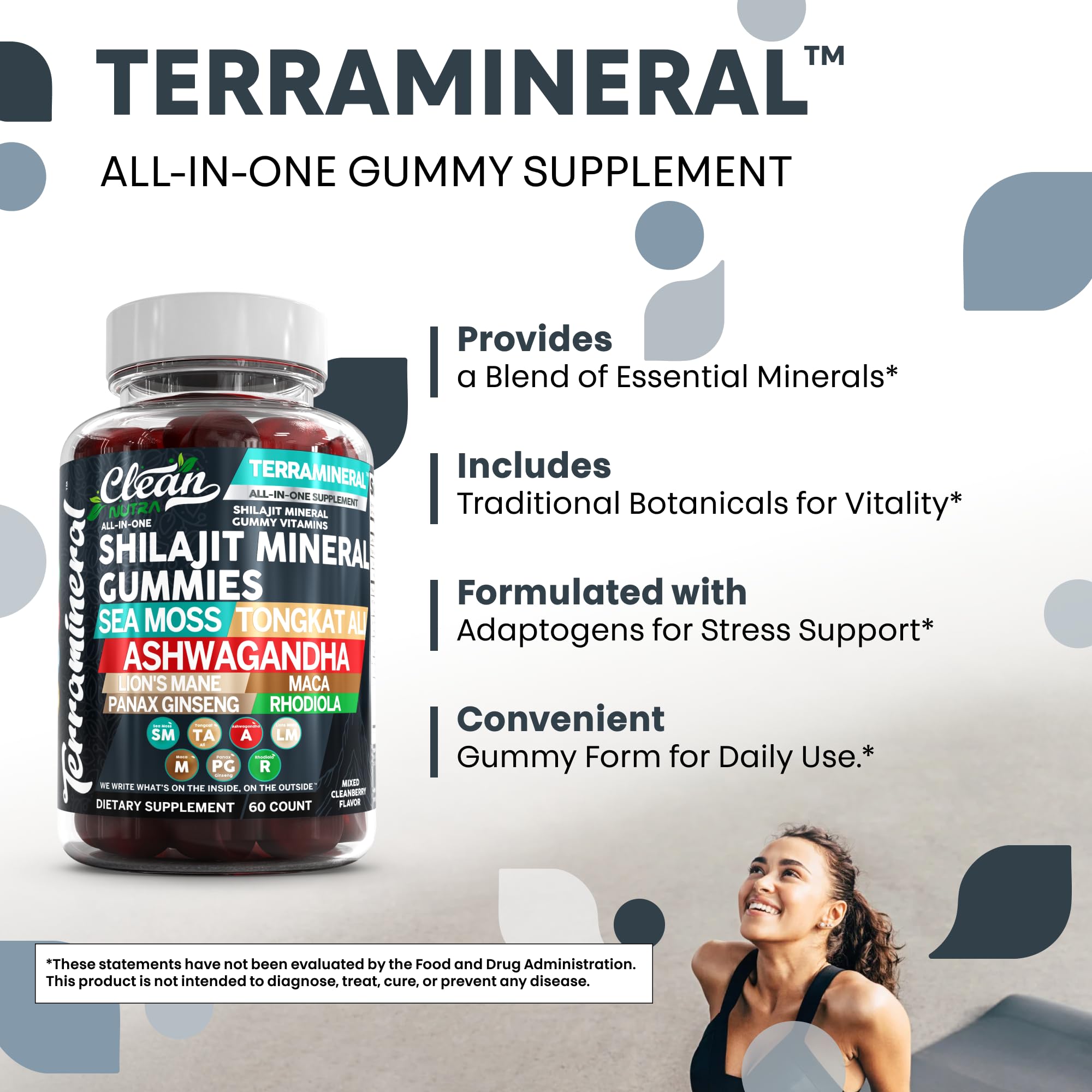 Tongkat Ali and Ashwagandha as part of the blend