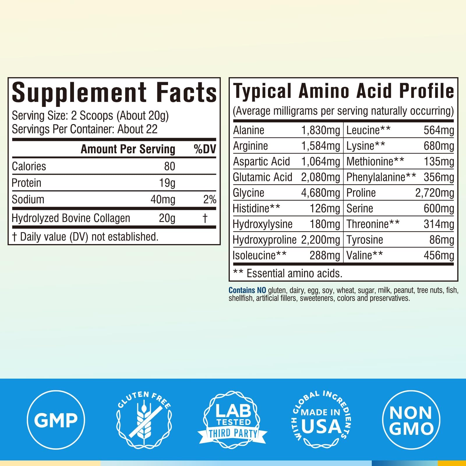 Unflavored collagen powder being stirred into a beverage