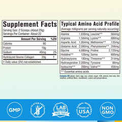Unflavored collagen powder being stirred into a beverage