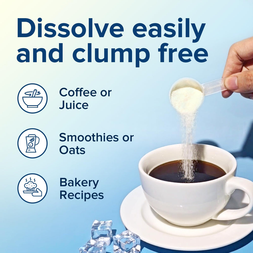 Terranics collagen powder packaging and label