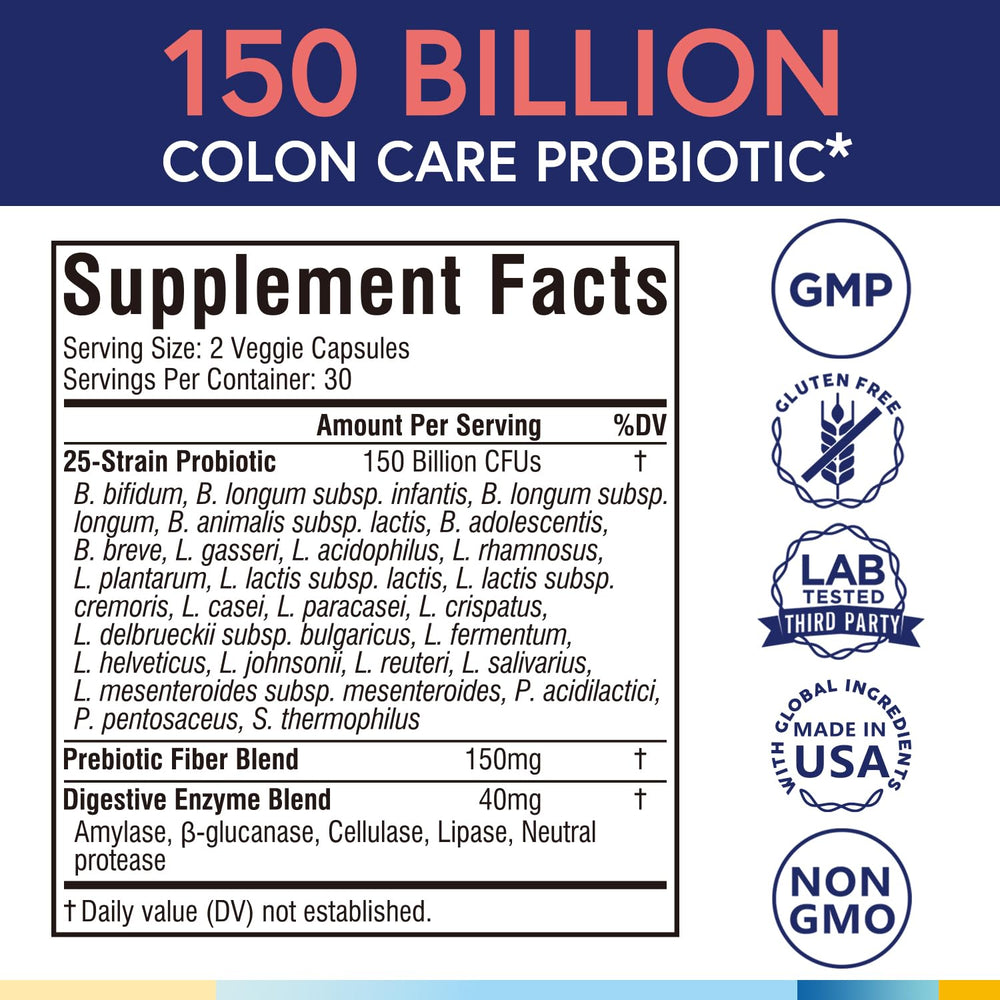 Colon care probiotics made in the USA