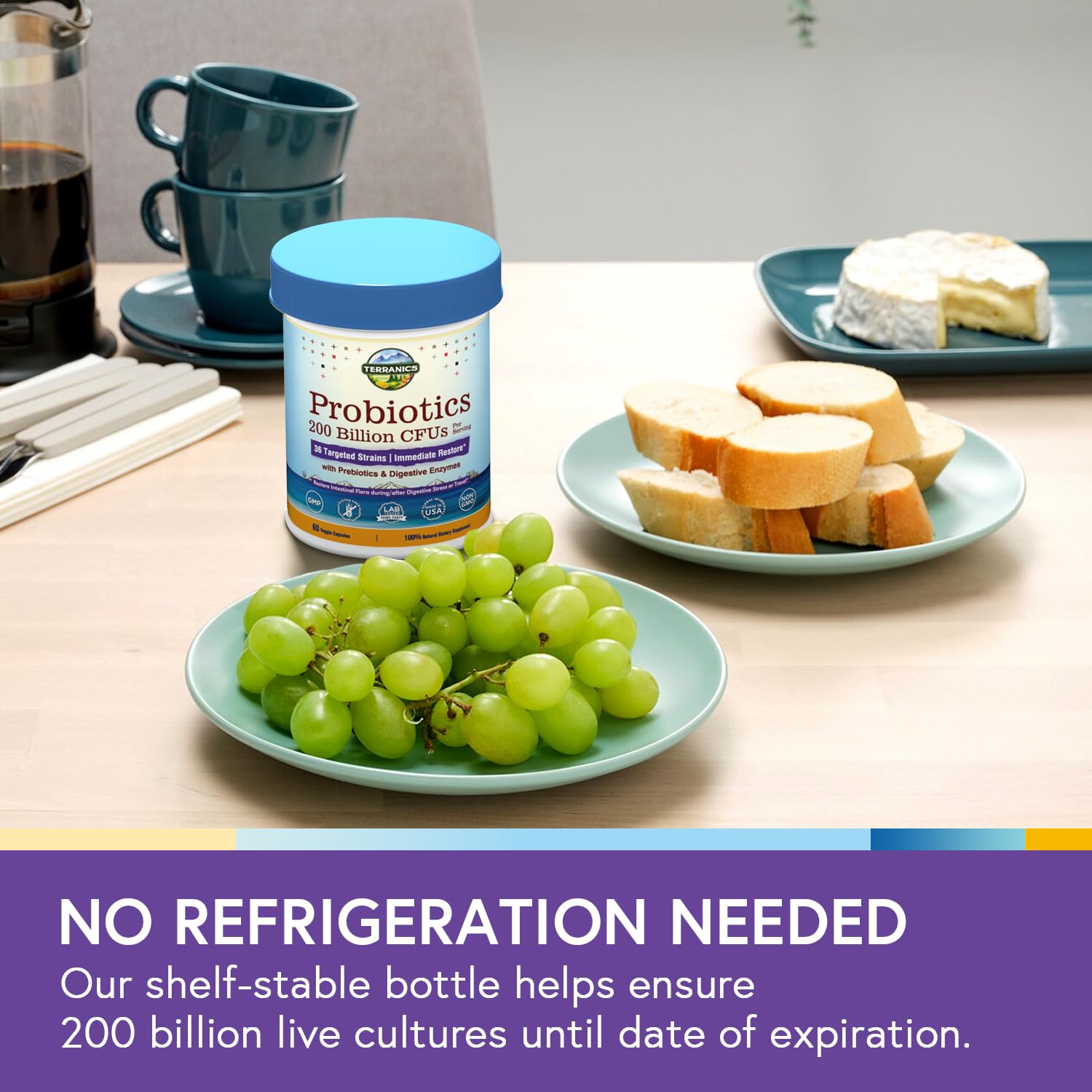 60 veggie caps bottle standing upright