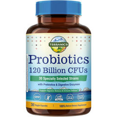 Terranics Probiotics bottle front view