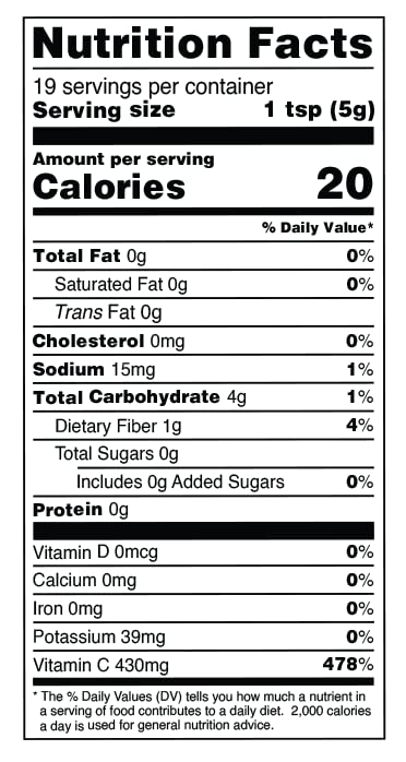 Label showing Organic, Non-GMO, Gluten-Free, Vegan certifications
