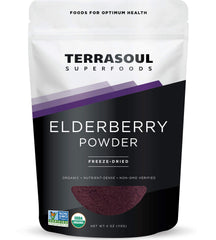 Terrasoul Elderberry Powder 4 oz front pouch