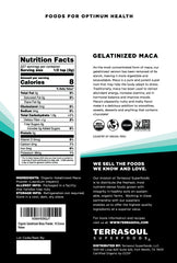 Terrasoul Maca powder packaging close-up