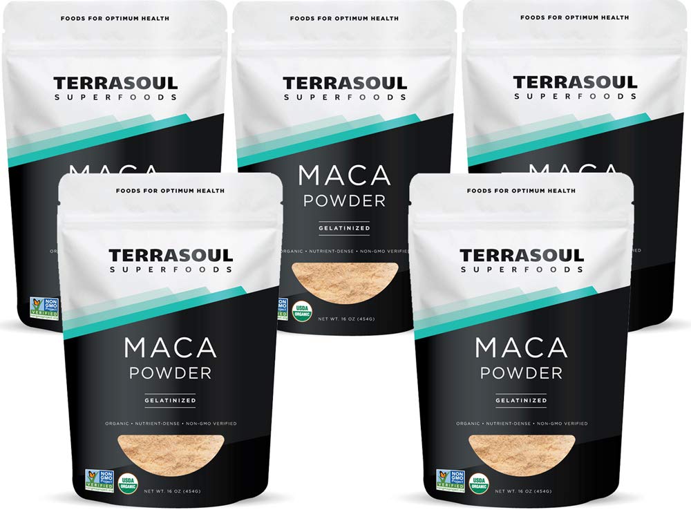 Terrasoul Organic Gelatinized Maca Powder 5 Lbs front view