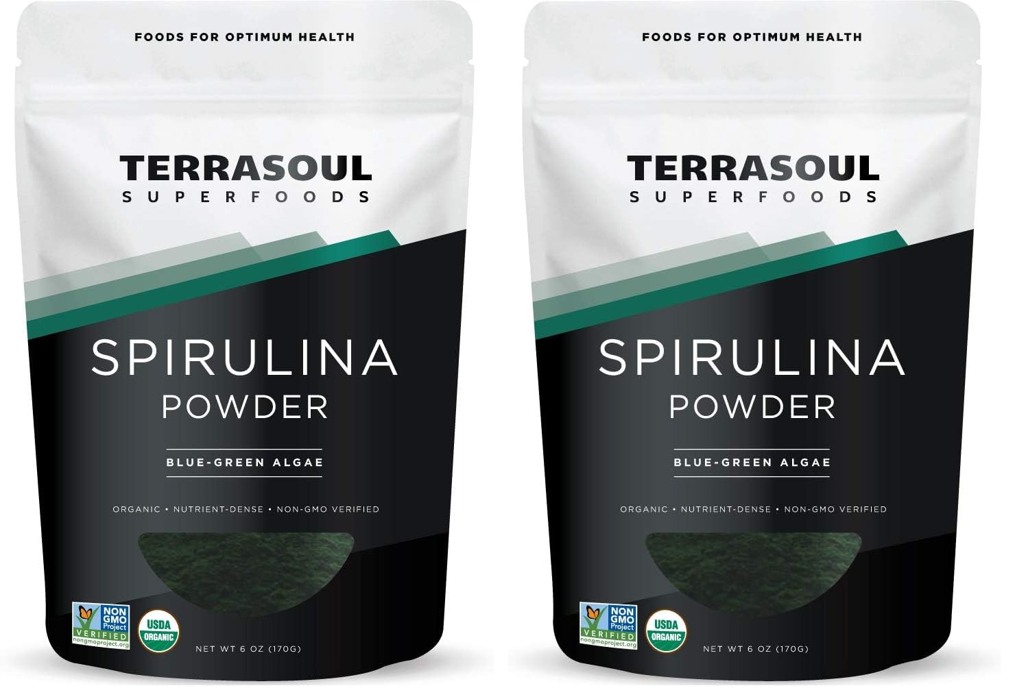 Terrasoul Spirulina Powder 6 oz Pack 2 front view