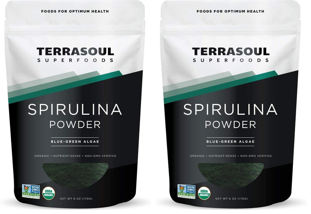 Terrasoul Spirulina Powder 6 oz Pack 2 front view