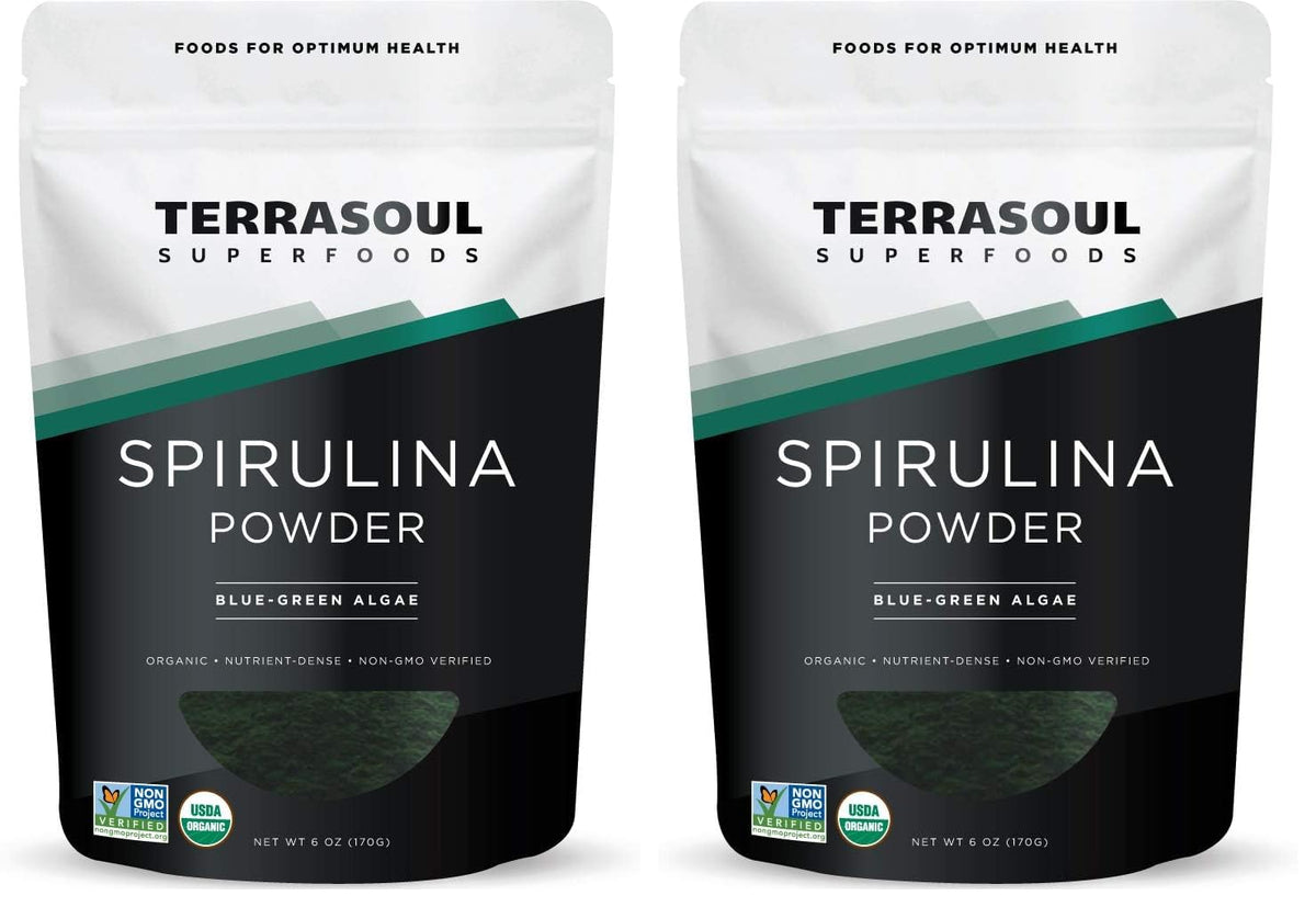 Terrasoul Spirulina Powder 6 oz Pack 2 front view