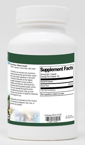 Terravita Collinsonia ingredient list highlights simple, filler-free formula.